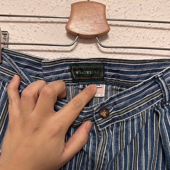 Vintage Willowbend Striped Denim Midi/Maxi Skirt size 6/8 - Picture 4 of 5